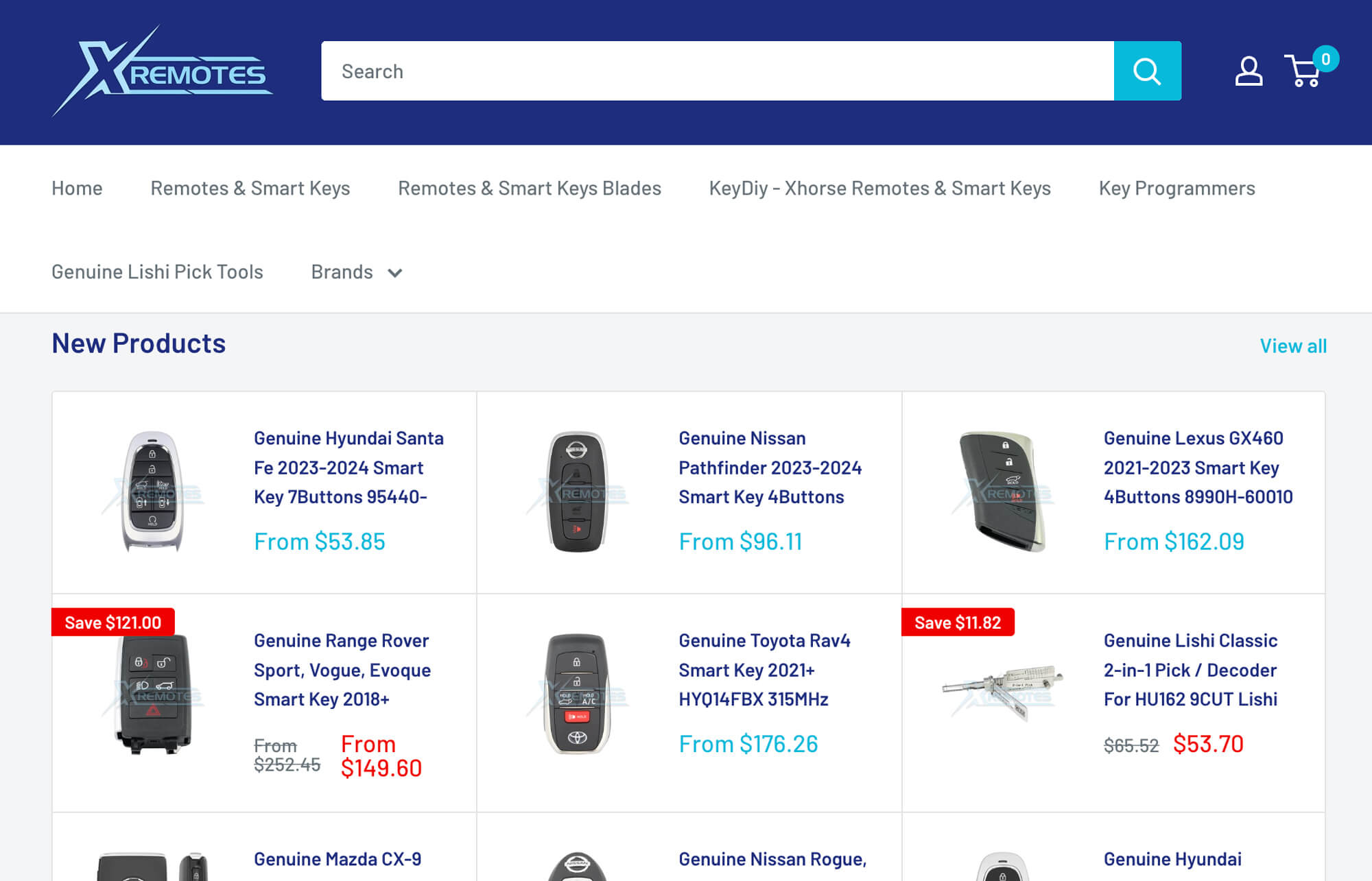 xremotes product browsing view